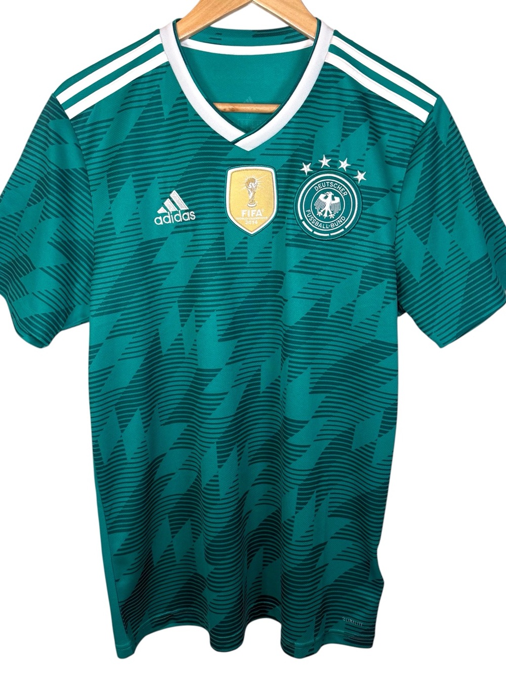 Adidas Germany 2018 Away Jersey Green FIFA World Champions Mens Medium